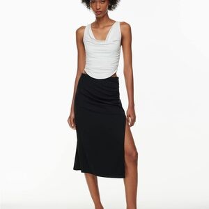 NWT Wilfred Black Midi Skirt